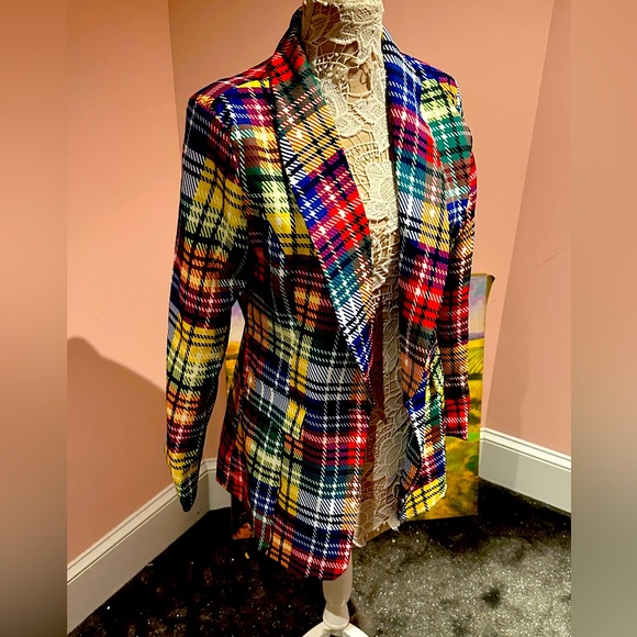 Jackets & Blazers - Funky plaid jacket